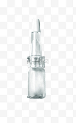 冻干粉玻璃瓶PNG设计