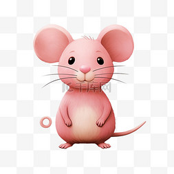 小老鼠写实图片_合成可爱小老鼠元素立体免抠图案
