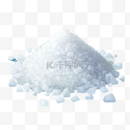 写实盐罐子元素立体免抠图案