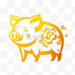 中国传统文化十二生肖猪设计图