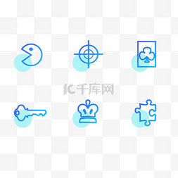 游戏钥匙图片_蓝色游戏图标套图图片