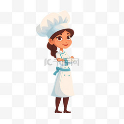 女厨师帽图片_妇女节女神节女厨师形象设计