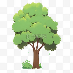 环保识别标图片_植树节树木免抠素材