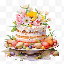 数字蛋糕数字蛋糕图片_数字艺术美味蛋糕元素立体免抠图
