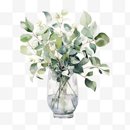 图形白色花瓶元素立体免抠图案