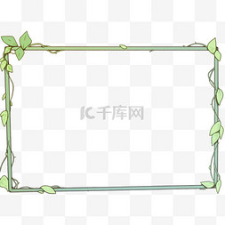 卡通花环边框图片_春日素材花环边框