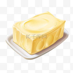 美味图案图片_卡通美味黄油元素立体免抠图案