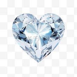 纹理爱心钻石元素立体免抠图案