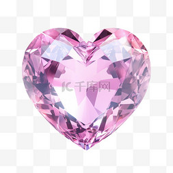 爱心装饰图形图片_图形爱心钻石元素立体免抠图案