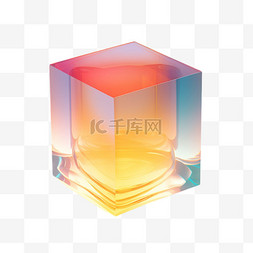 水晶立体方块图片_ai水晶方块元素立体免抠图案
