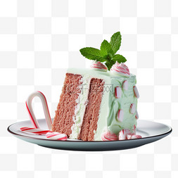 蛋糕代金券图片_简洁甜蜜蛋糕元素立体免抠图案