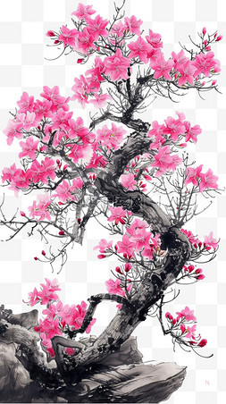植物树木春天花朵手绘元素