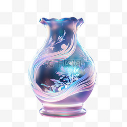琉璃立体图片_素材琉璃花瓶元素立体免抠图案