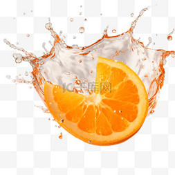 创意清新图案图片_创意清新橙子元素立体免抠图案