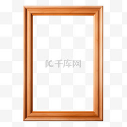 画框艺术图片_数字艺术画框木头元素立体免抠图