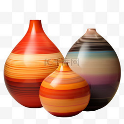 花瓶彩色图片_数字艺术花瓶彩色元素立体免抠图