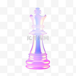 象棋素材图片_AICG国际象棋元素立体免抠图案
