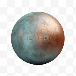 装饰铜锈铁球元素立体免抠图案