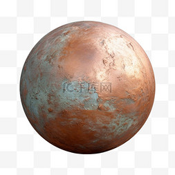 杂技表演用大铁球图片_写实铜锈铁球元素立体免抠图案