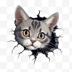 破壁机实物图片_ai绘画破壁猫咪元素立体免抠图案