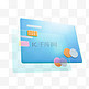 玻璃风金融科技物件银行卡卡片3D半透明素材