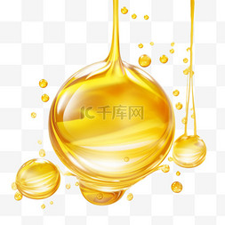 金色水滴图片_金色水滴元素立体免抠图案艺术