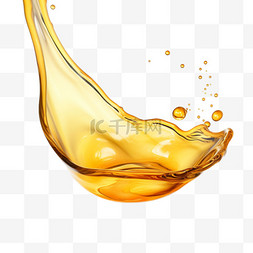 特色的图案图片_特色黄色的油元素立体免抠图案