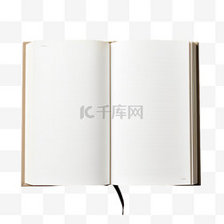 书本立体空白素材图片_AICG空白书本元素立体免抠图案