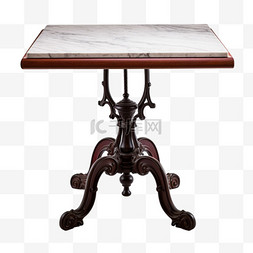 复古桌子桌子图片_绘画复古桌子元素立体免抠图案