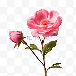 粉色花朵纹理图片_纹理5粉色花朵元素立体免抠图案