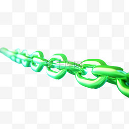 建模绿色铰链元素立体免抠图案