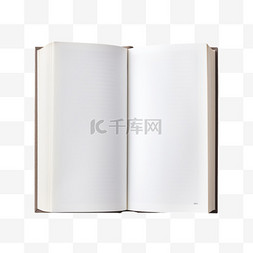 书本立体空白素材图片_卡通空白书本元素立体免抠图案