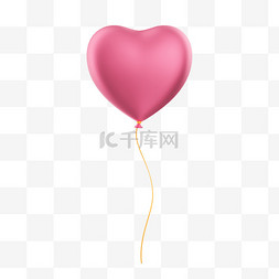 情人节图片_妇女节情人节3D立体粉色气球装饰