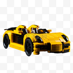 黄色的车图片_图形黄色的车元素立体免抠图案