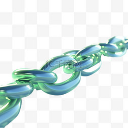 质感绿色铰链元素立体免抠图案