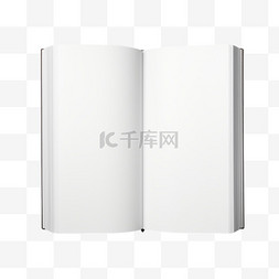 书本立体空白素材图片_3d空白书本元素立体免抠图案