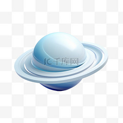 土星纹理图片_纹理蓝色土星元素立体免抠图案