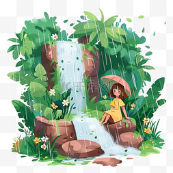 谷雨时节卡通风格儿童植物设计