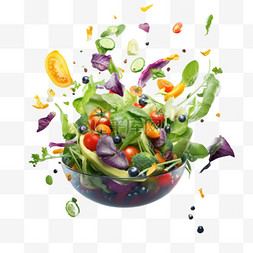 玉米沙拉军舰图片_蔬菜沙拉元素立体免抠图案