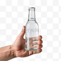 立体饮料瓶图片_玻璃瓶饮料元素立体免抠图案真实
