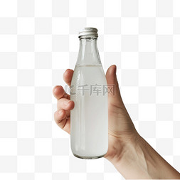 立体饮料瓶图片_玻璃瓶饮料元素立体免抠图案建模