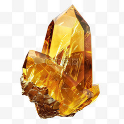 黄色钻石元素立体免抠图案矢量