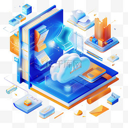 倾斜风格图片_免抠科技元素工程软件3d