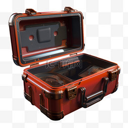 红色工具箱图片_红色工具箱元素立体免抠图案
