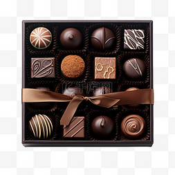 立体巧克力盒子图片_巧克力盒子元素立体免抠图案