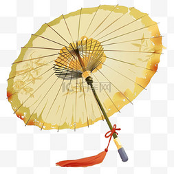 传统节日图片_清明节素材油纸伞手绘风格