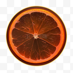 橙色圆形立体图片_圆形橙色元素立体免抠图案