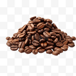 可可咖啡豆元素立体免抠图案