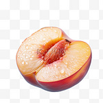 水润桃子元素立体免抠图案