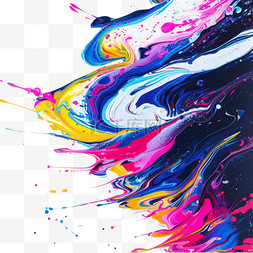 彩色油漆免抠素材图片_彩色油漆元素立体免抠图案